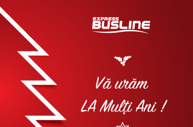 Compania BUSLINE va ureaza sarbatori fericite si La Multi Ani !
