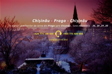 In ajunul sarbatorilor de iarna , transport din Praga spre Chisinau